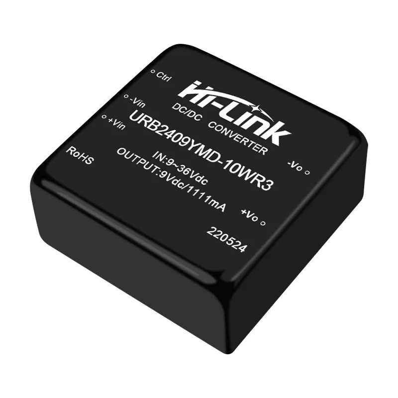 24V Naar 9V, Dcdc Gereguleerde Output Isolatie Power Module URB2409YMD-10WR3 Kortsluiting Bescherming