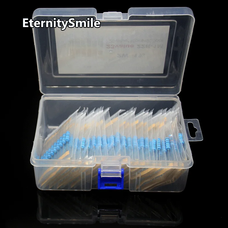 230PCS/Box 23 Values*10Pcs 2W Metal Film Resistor Kit 1% Resistor Assorted Kit Set（22R-1M Ohm）Resistance Pack