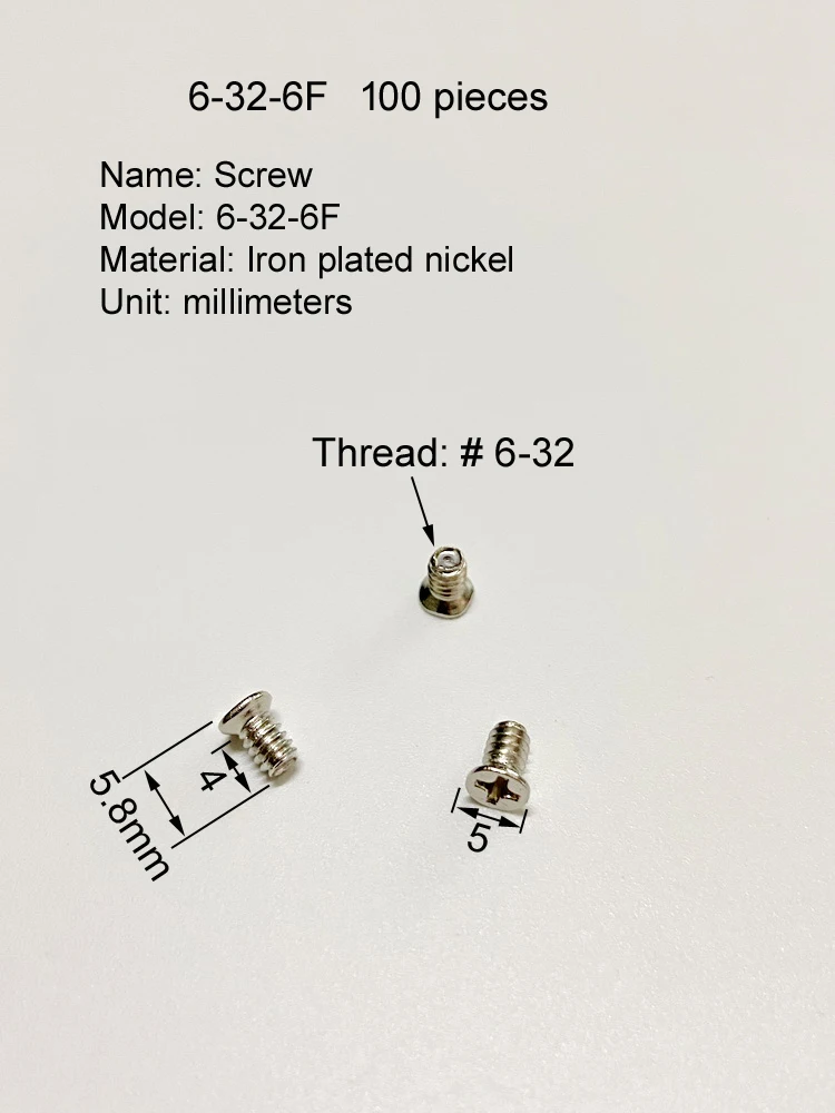 # 6-32 مادة مطلية بالنيكل الحديد غاطسة مستديرة سداسية الصليب رئيس السحابات الميكانيكية الموضوع مزيج مسمار مزلاج