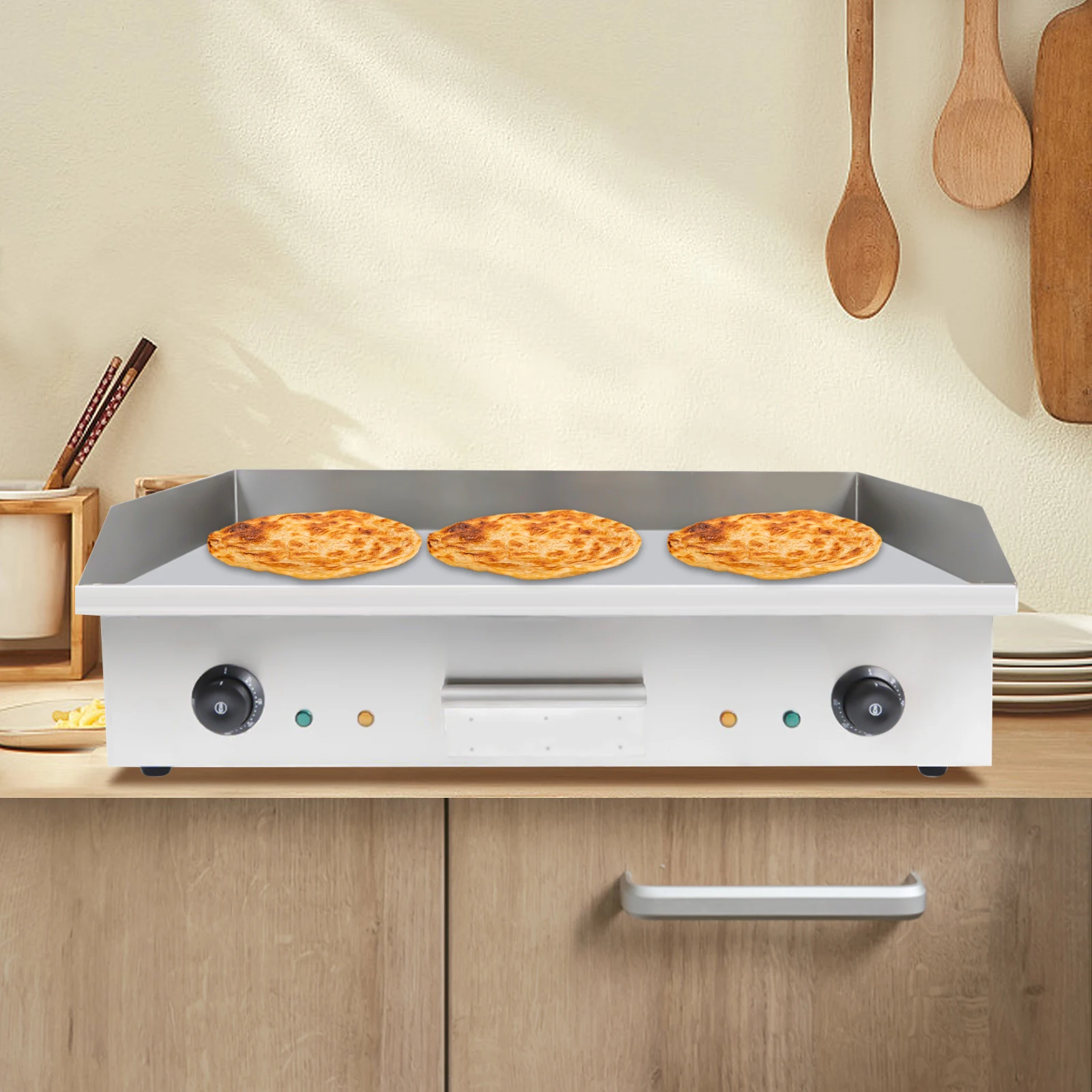 

3kw 29" Commercial Electric Countertop Griddle Flat Top Grill BBQ Hot Plate