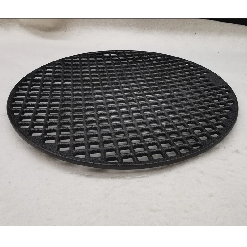 30cm Cast iron Barbecue Net Charcoal Fire Meat Grate Bacon Rack Grill