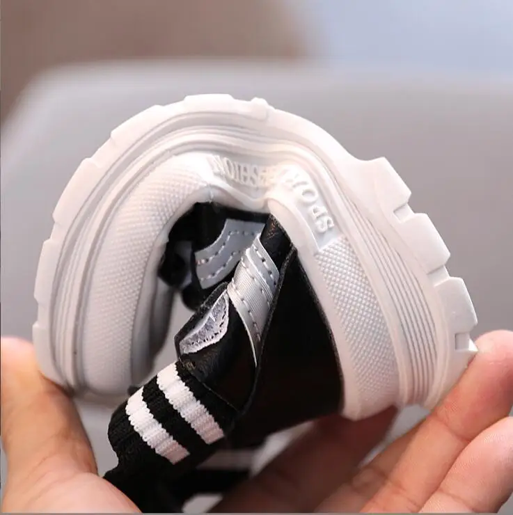 Size 21-30 Children Outdoor Girls Boots Boys Wear-resistant Shoes Baby Breathable Lightweight Shoes Girls Mid-cut Short Boots