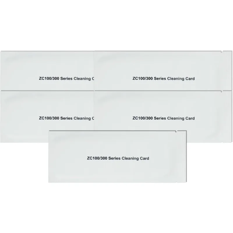 5PCS 105999-311 Cleaning Kit For Zebra ZC100 ZC150  ZC300 ZC350 ID Card Printers Single-use Cleaning Card for Easy Use
