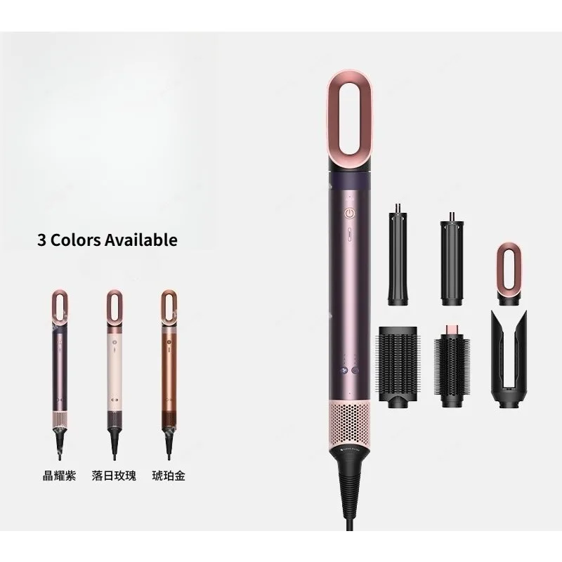 Dual Voltage HS09 Hair Styling Tool, Multifunctional Curling Iron & Dryer for Global Use