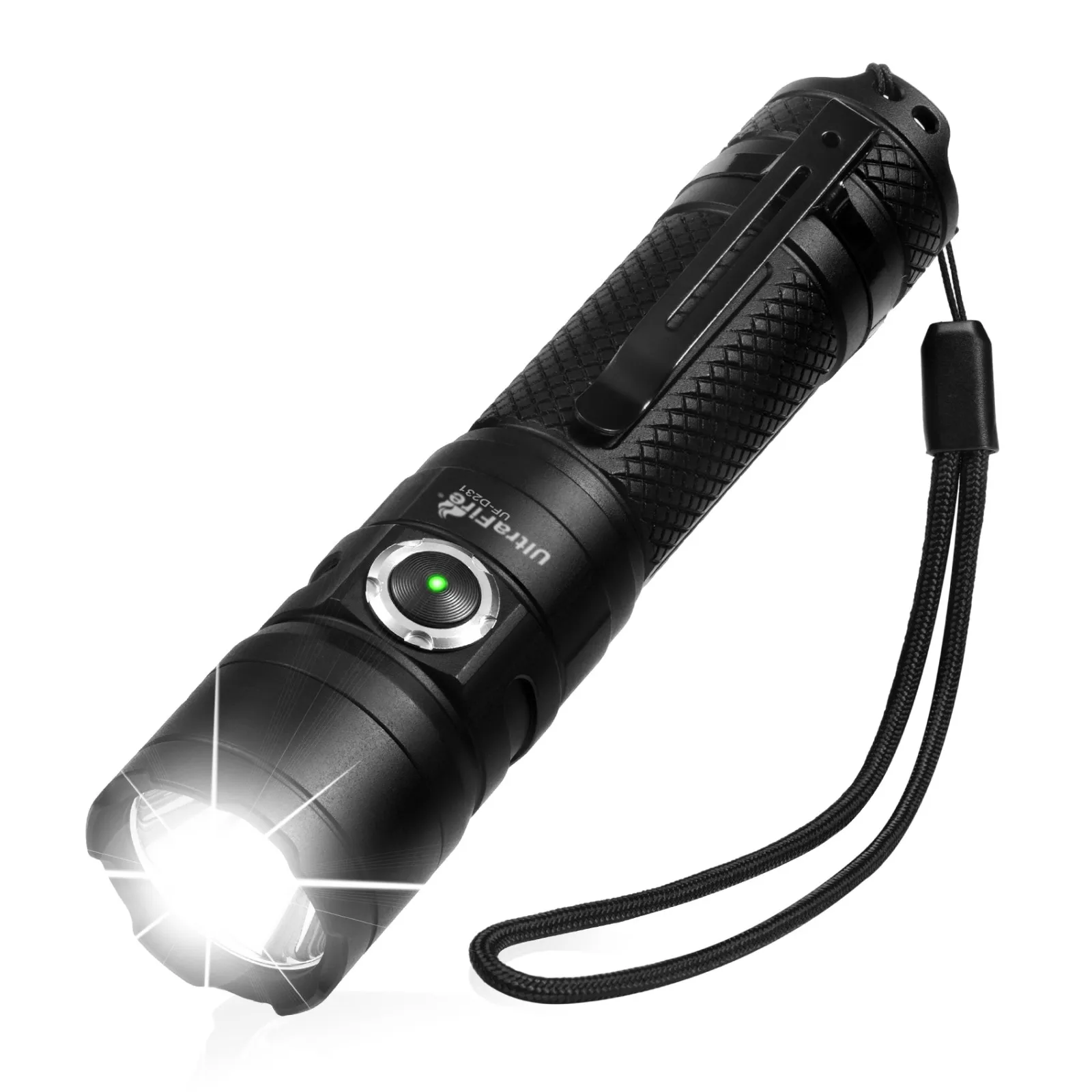 UltraFire UF-D231 Тактический светодиодный фонарь 1300 люмен Type-C перезаряжаемый 21700 аккумуляторный фонарь мощный уличный фонарь высокой мощности