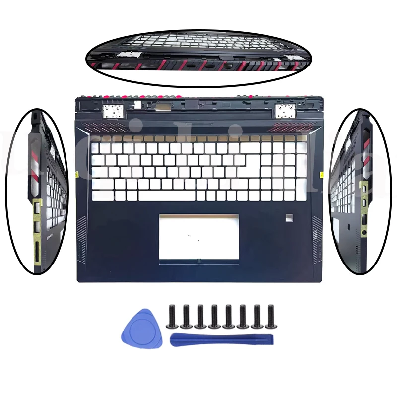 ノートブック画面-lcd-バックカバー-フロントベゼル-パームレスト-ボトム-ラップトップアクセサリー-msi-18ultra-titan-18hx-ms-1822-ラップトップケース用