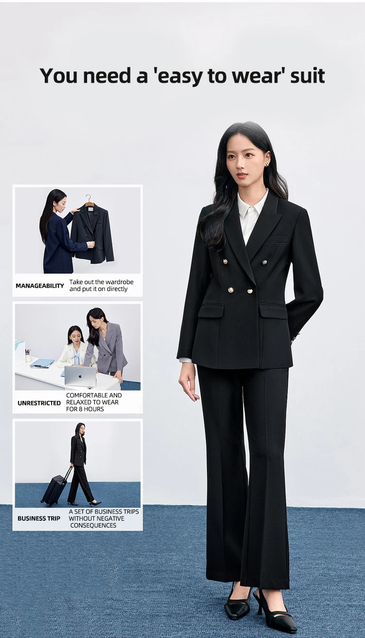 SENTUBILA ‌ Damenblazer ‌ Slim Fit Mäntel Herbst 2026 Damen Bürokleidung ‌ Langarm ‌ Jacke ‌ Damen-Formelle Kleidung 153XA1646 – Detail 13