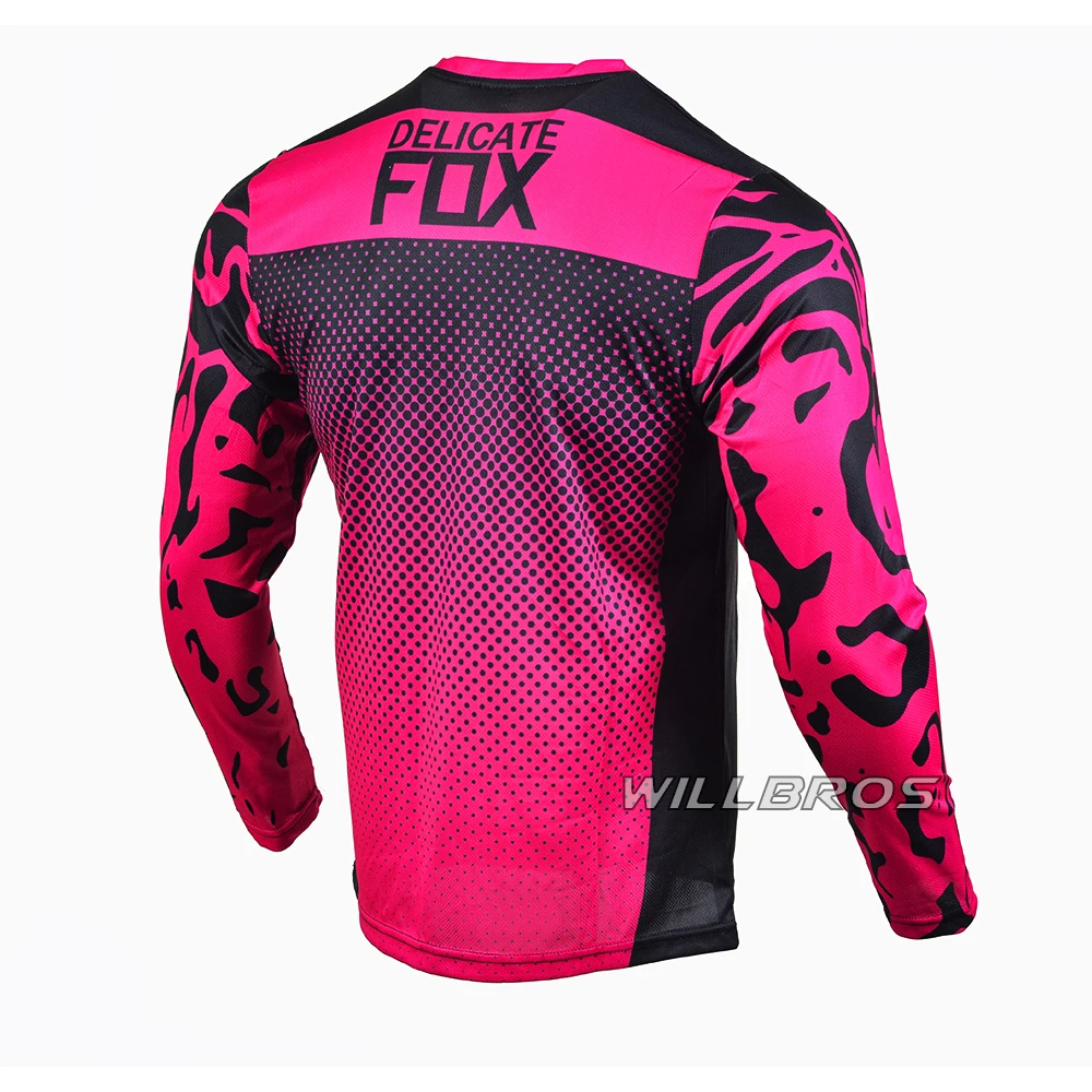 MX Jersey Motocross ATV Scooter DH BMX motocicleta Dirt Bike carreras todoterreno rosa para hombres y mujeres