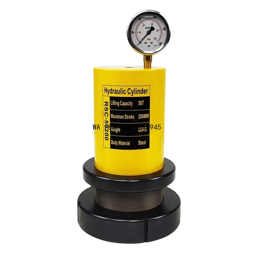 

Гидравлический цилиндр RSC-50200, 50 тонн, ход 200 мм, с фиксирующей гайкой