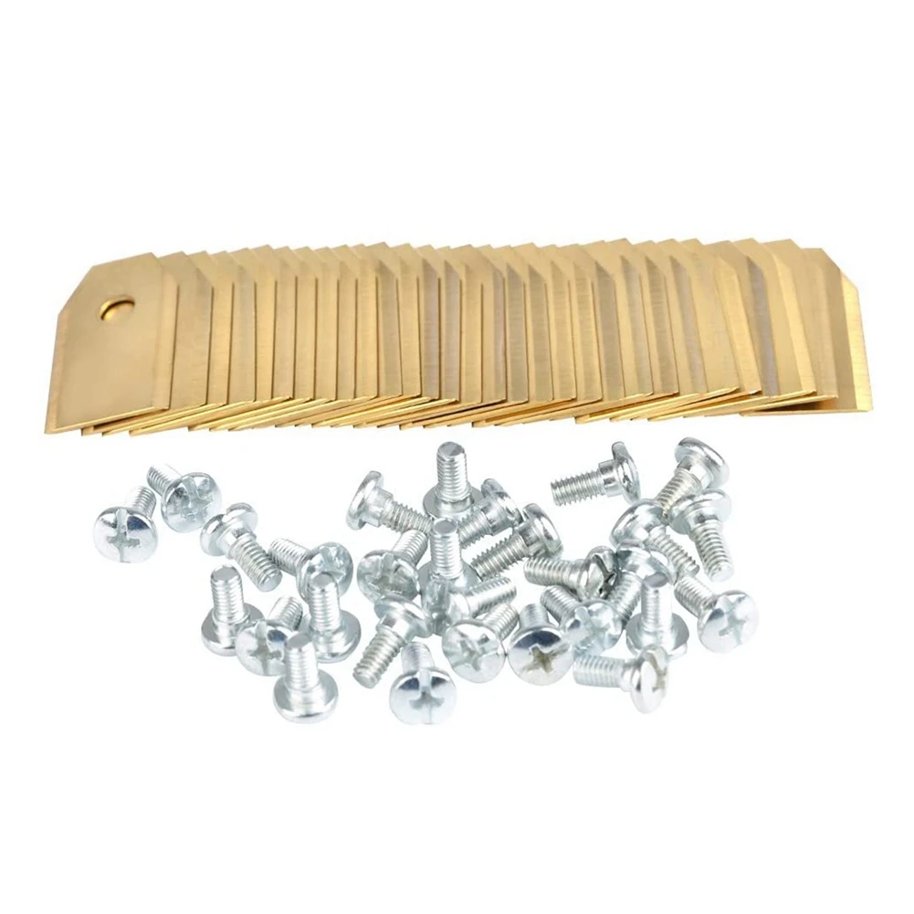 Lama per tosaerba A77I Lame di ricambio da 72 pezzi, lama per tosaerba in acciaio inossidabile per giardino e taglia automatica