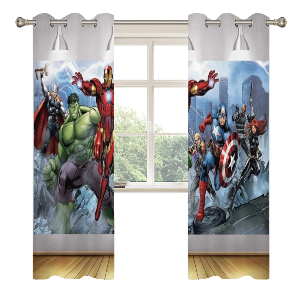 

Marvel SpiderMan Curtaint, Bedroom, Living Room, Window Blackout, Partition Style, Home Decoration