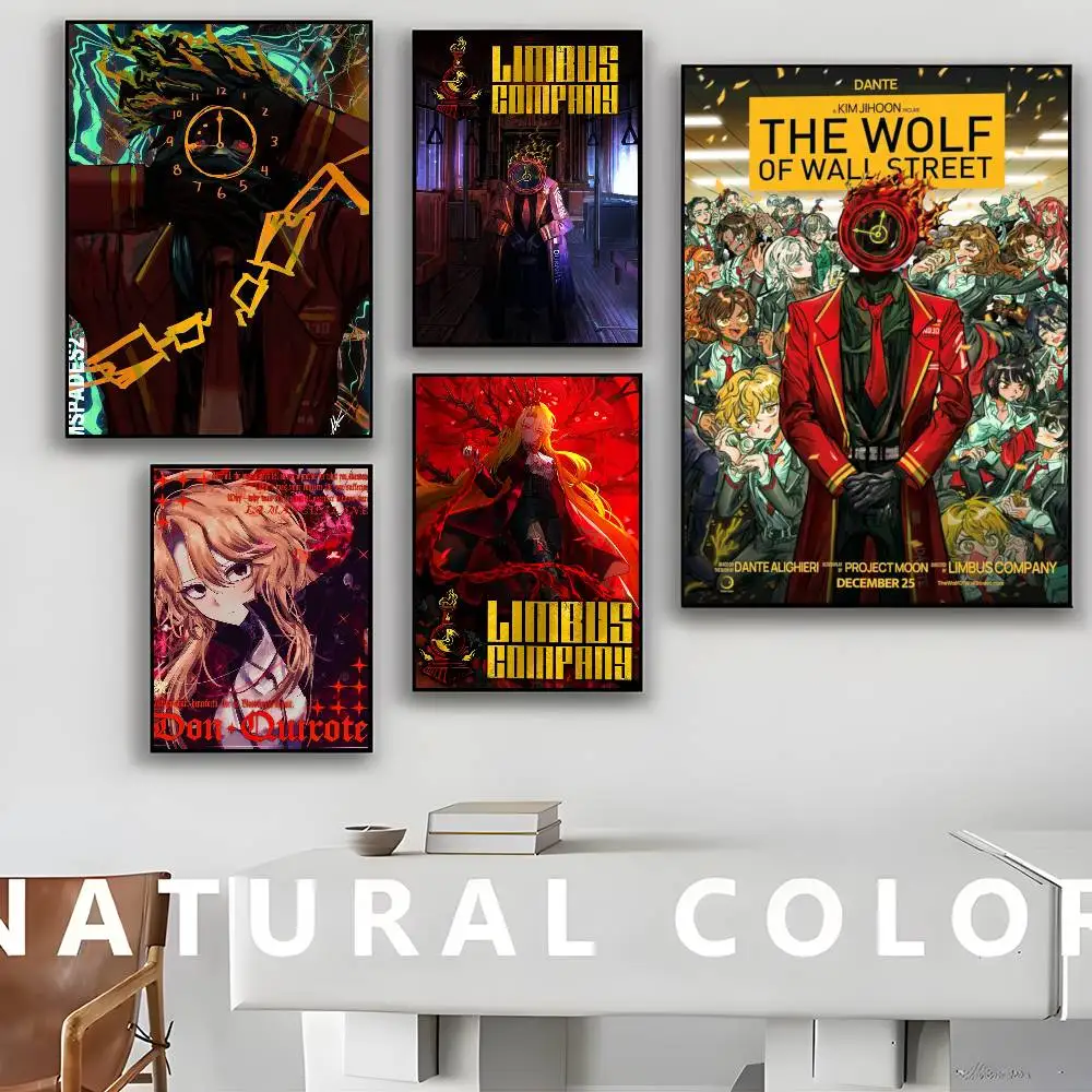 Popular game new L-Limbus company Poster Retro Kraft Paper Sticker DIY Room Bar Cafe Aesthetic Art Wall Painting