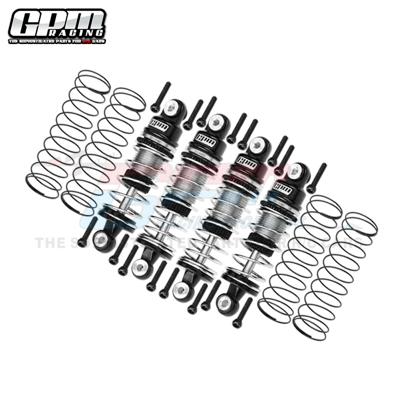 GPM CNC Aluminum 6061 Front (32mm) & Rear (36mm) Shock Set For LOSI 1/24 Micro-B 2WD