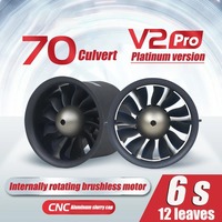 FMS 70mm Ducted Fan EDF Jet 6S Pro V2 12 Blade With 3060 KV1900 Motor RC Airplane Aircraft Plane Engine Power System 2700g