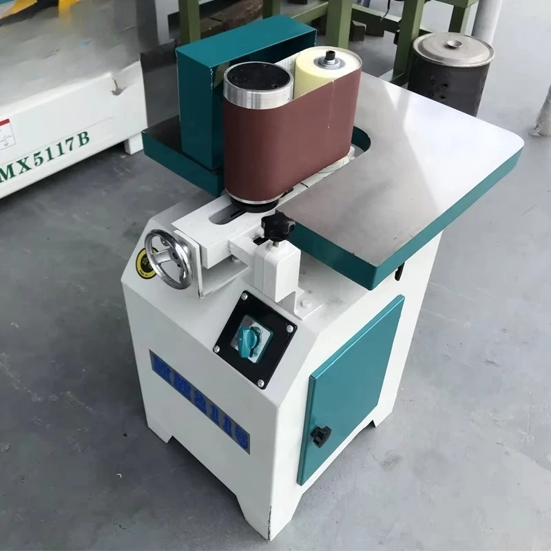 Woodworking Vertical Belt Sander Polishing Sander Machine Manual Wood Sanding Machine
