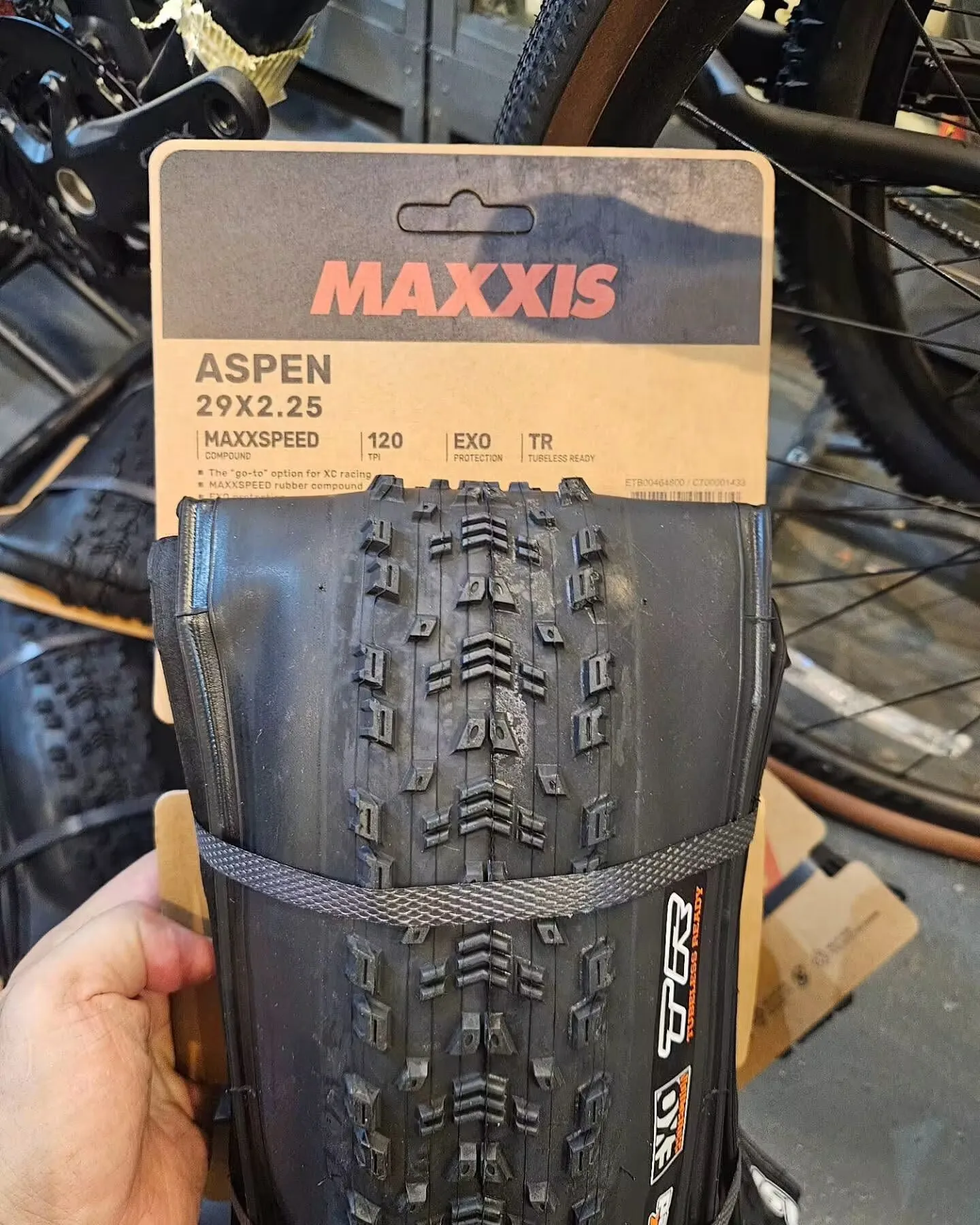 MAXXIS ASPEN Fahrradreifen, zusammenklappbar, pannensicher, schlauchlos, Fahrradreifen 29 x 2,1 29 x 2,25/2,4 Mountain Original XC Offroad-Fahrradreifen – Detail 17