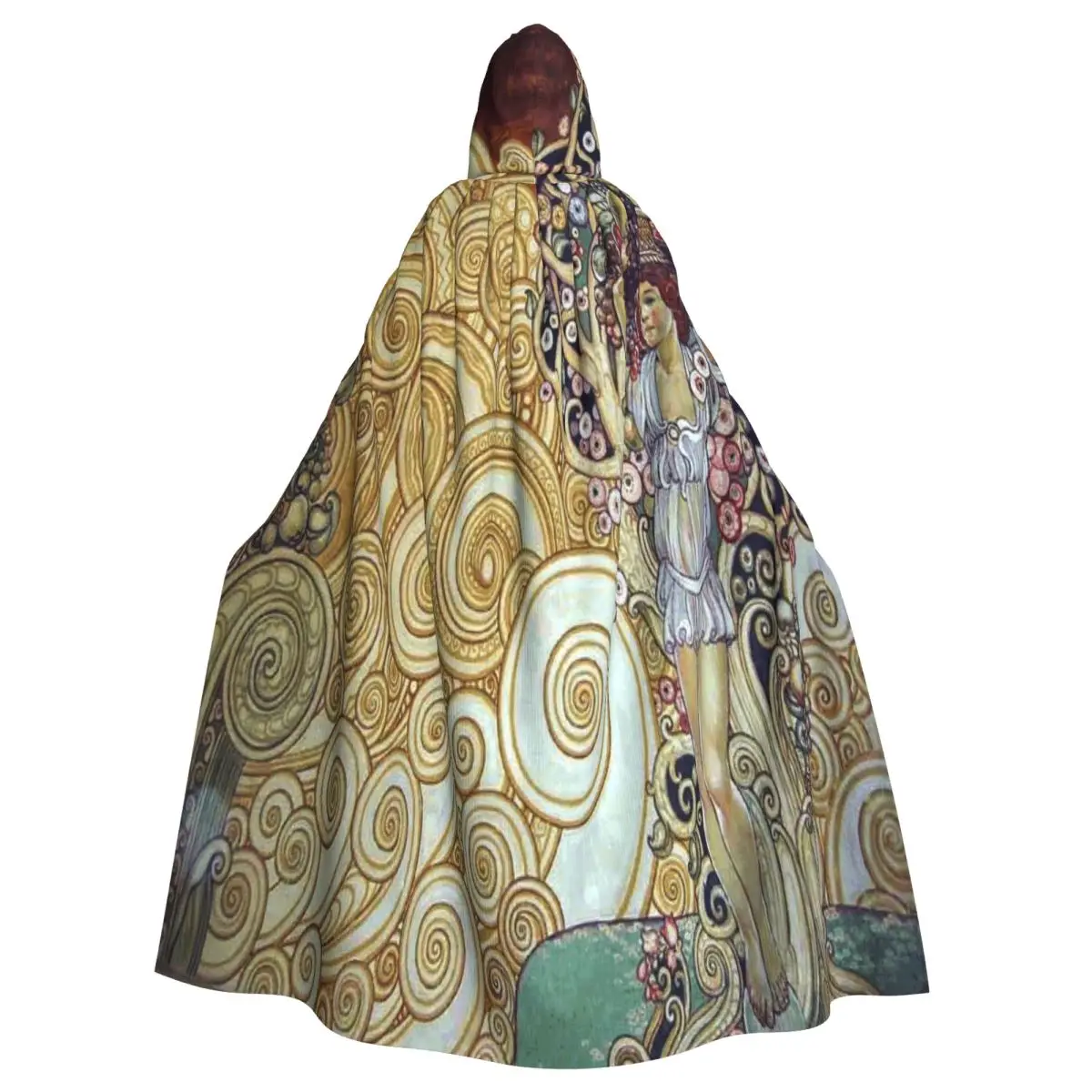 Halloween Gustav Klimt Galileo Hooded Cloak Lady Apple Tree Of Life Women Men Cape Cosplay Costume Party Accessory