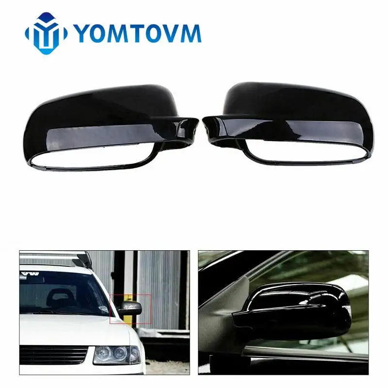 2Pcs Rear View Side Mirror Cover Cap for VW Jetta Golf Mk4 Passat B5 1999-2004 Car Rear View Mirror Case 3B0857538B 3B0857537B