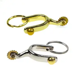 Alloy Spur Keychain Equestrian Accessory Unisex Purse Pendant Fashionable Bag Charm Metal Keyring for Bags and Gifts NM