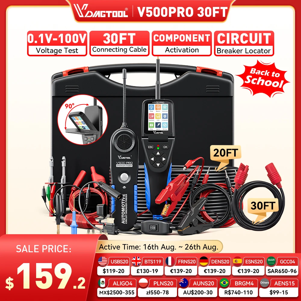 Circuit Breaker Finder - VDIAGTOOL V500PRO 30 футов автоматический тестер