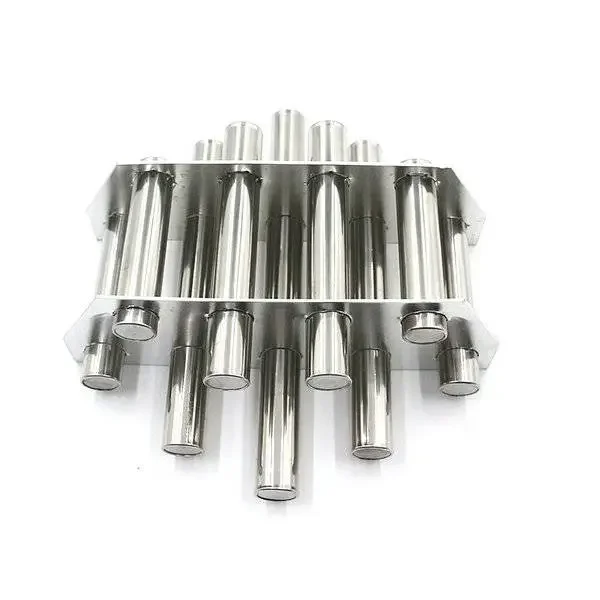 #Magnetic Frame 9 Tube Grate Bar Magnet Magnetic Rack Hopper Magnets for Plastic Injection Molding Machine Hopper Dryer