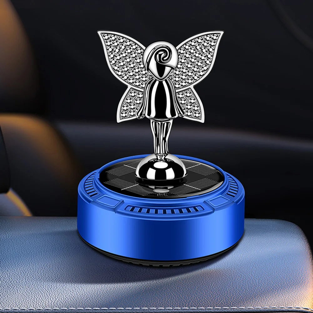 Plant Based Fragrance Diffuser for Cars Powered by Solar Energy with Elegant Light Activated Rotation Mechanism