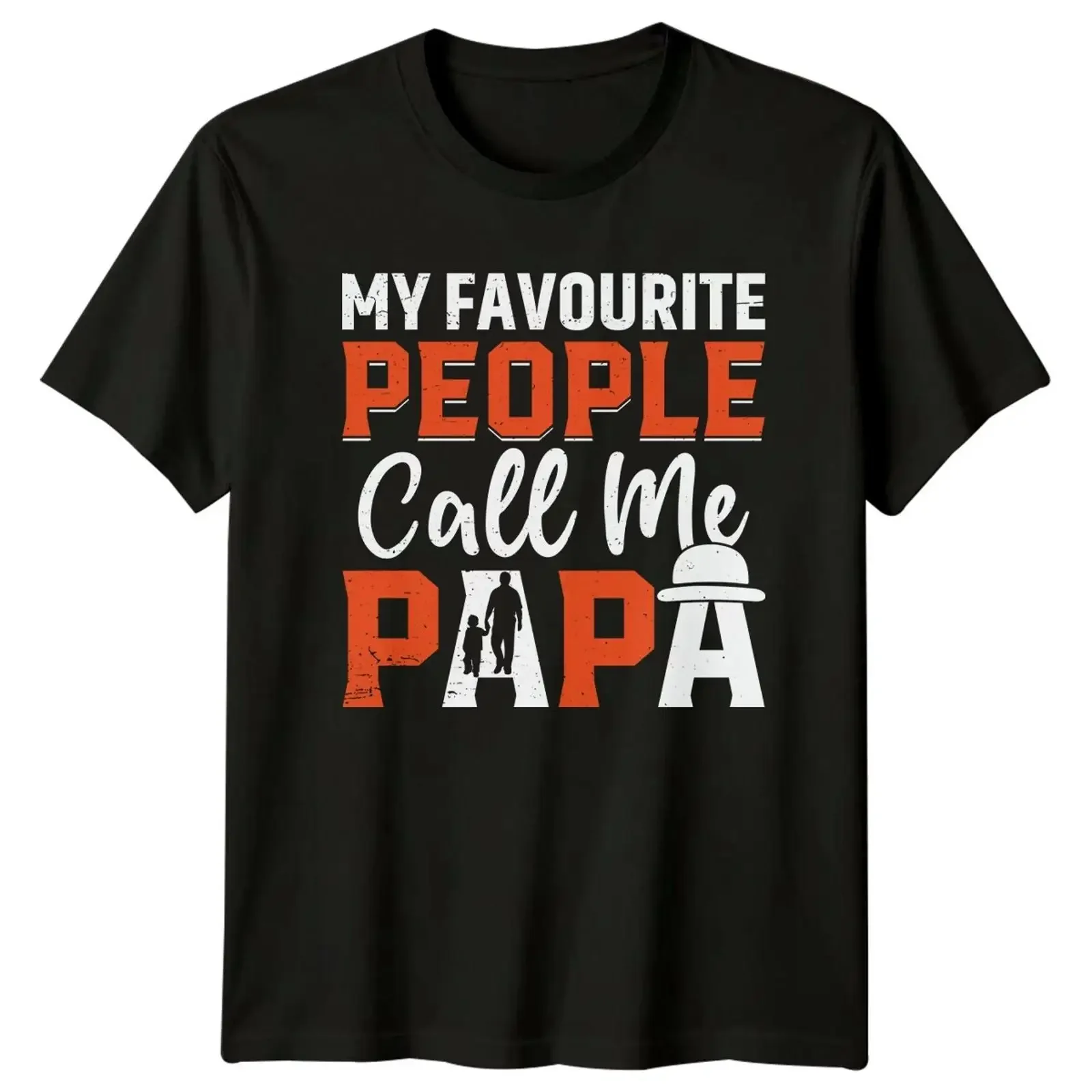 Camiseta con la frase "Mis personas favoritas me llaman papá", regalo para el día del padre, ropa de diseñador vintage lavada, cómoda y versátil, a la moda