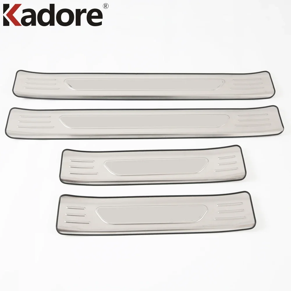 For Hyundai Tucson NX4 2021-2023 2024 Stainless Steel Outer Door Sill Scuff Plates Doors Sills Protectors Car Thresholds Sticker