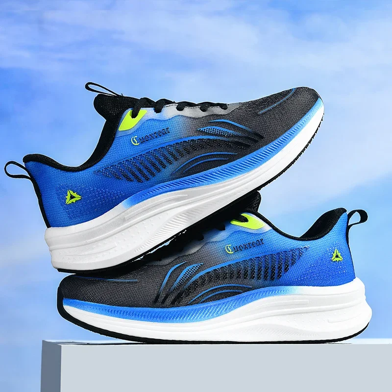 Men's Running Sports Shoes Casual Fashion Popular Fish Mesh Breathable Sneakers New