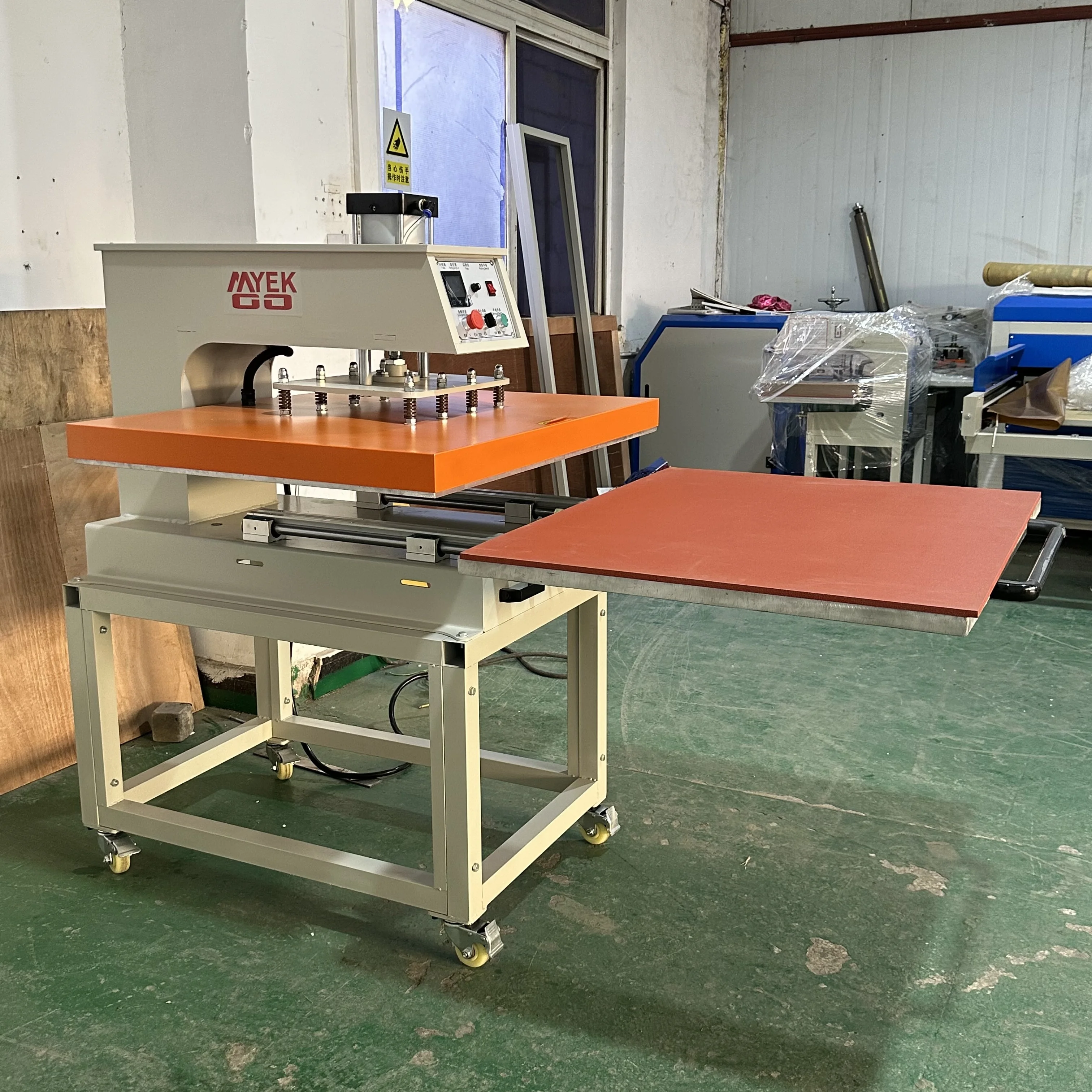 Economic Style Durable Semi Automatic Heat Press Machine 80 By 100 Auto Open Plate Press Heat Sublimation Machine