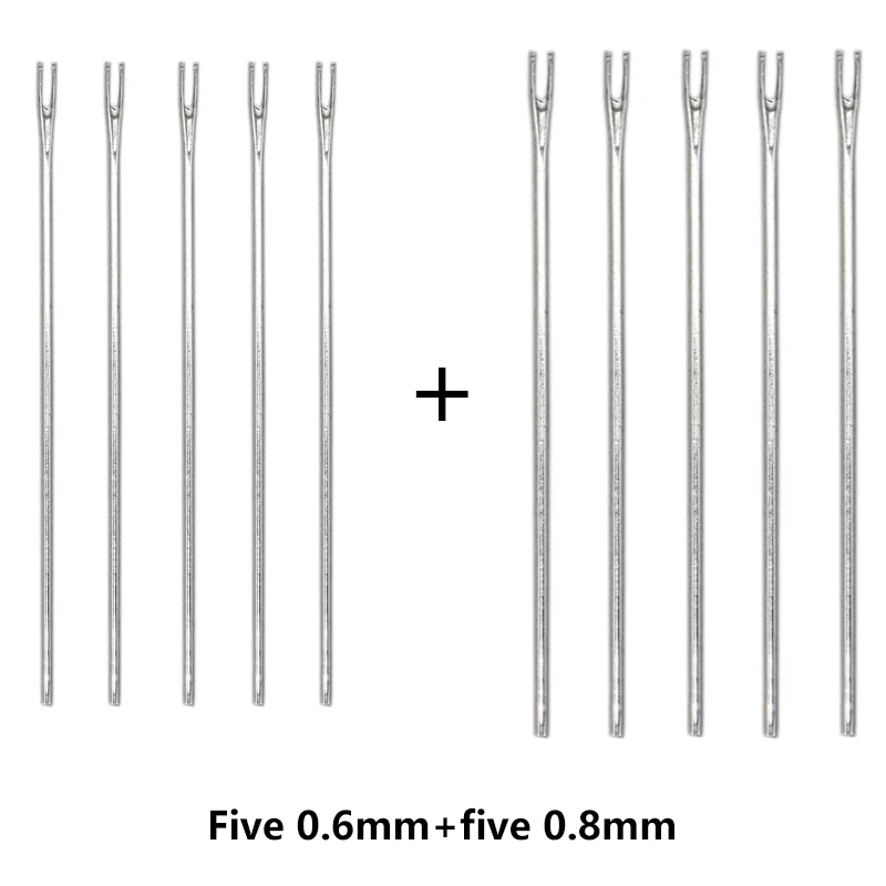 0.6mm 0.8mm Rerooting Naald Pop Haar Repaint Poppen Hoofd Reborn Haar Wroeten Gereedschap Pruik Maken Levert Accessoires