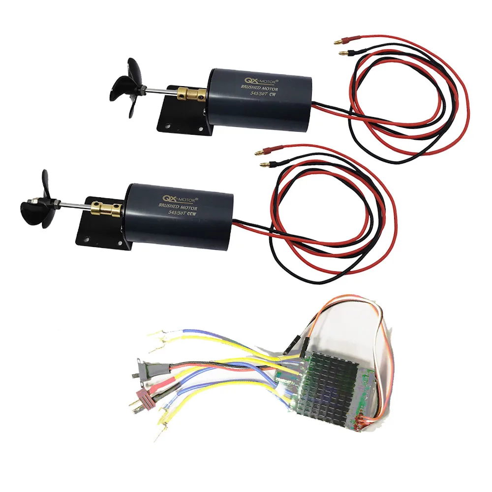 QX-MOTOR 545/50T CW/CCW Brush Underwater Propeller Motor Use 30A ESC For Unmanned/Nesting Trawler/Remote Control/Duck Boat