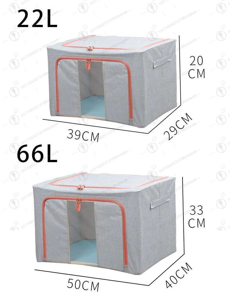 Składane pudełko do przechowywania z tkaniny hurtowo, bawełniana i lniana torba do przechowywania ubrań, składana, kwadratowa konstrukcja, waga 1 kg