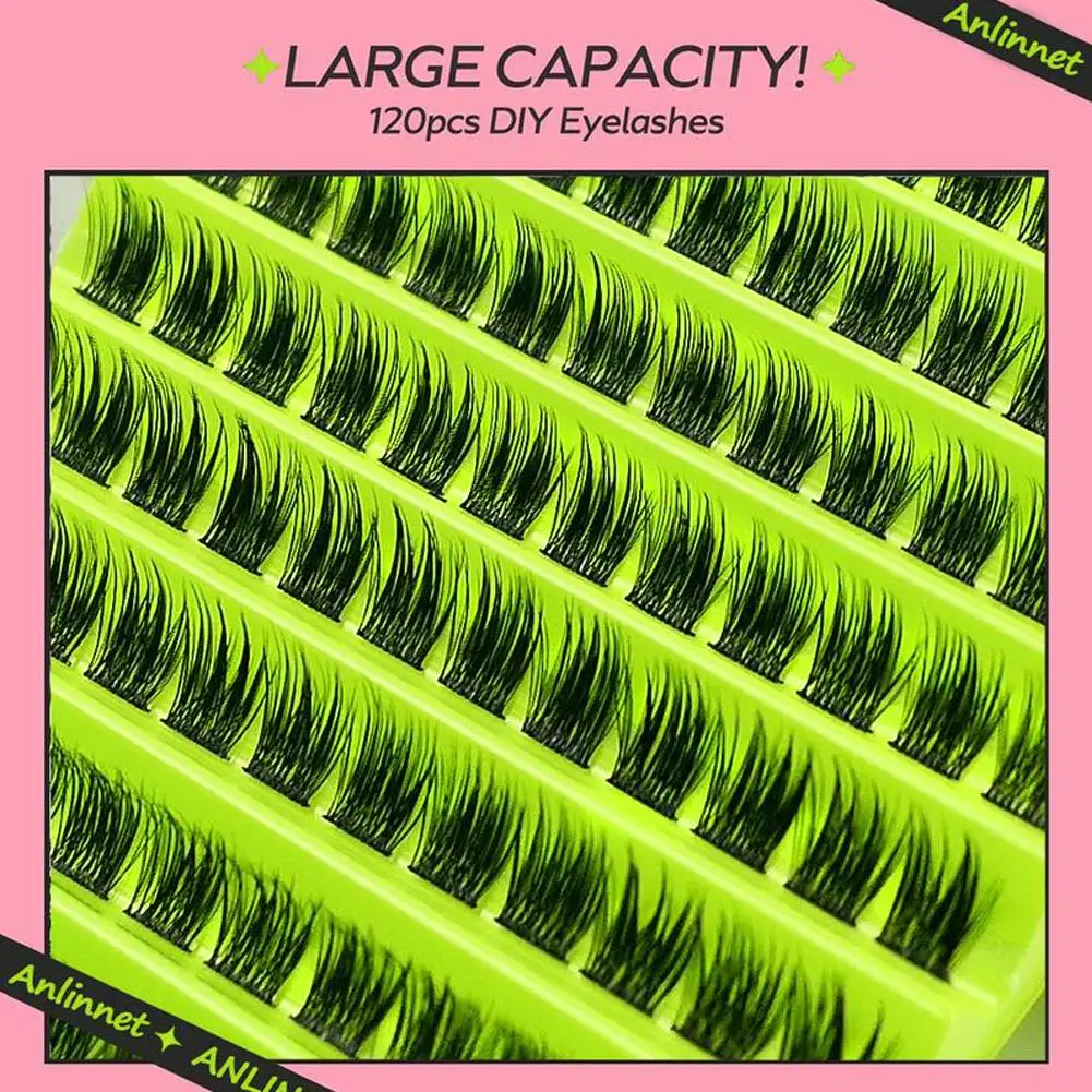 Faux Mink Cluster Lashes Natural Volume Individual Eyelash Extensions Mixed Tray Cilias Lightweight Reusable Makeup Lash Tools