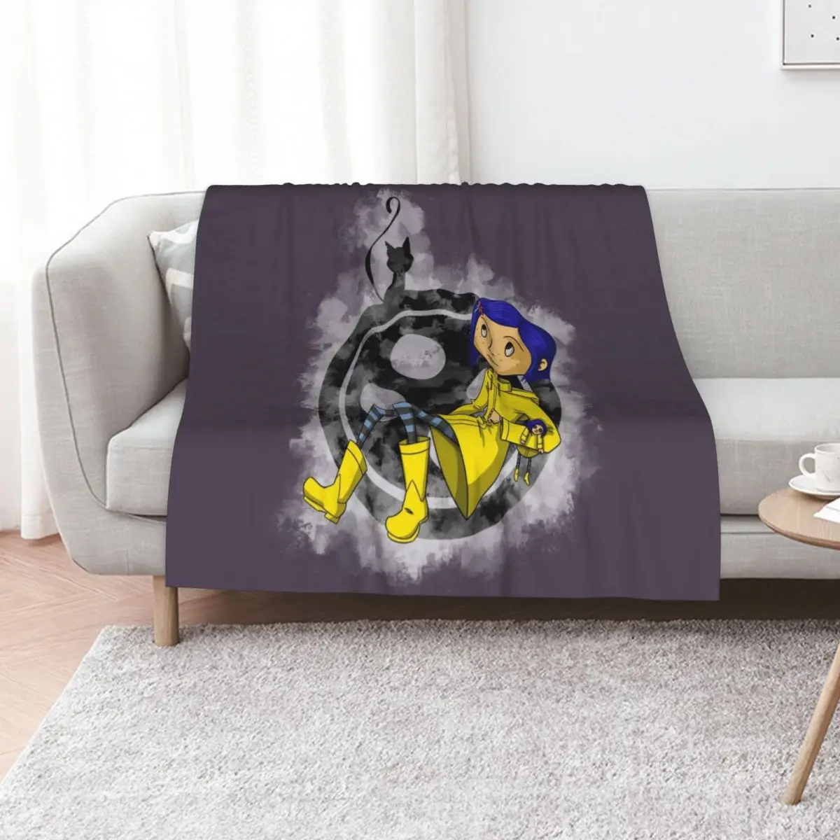 Twitchy Witchy Girl Throw Blanket Fashion Sofas Hairy Bed Fashionable Blankets For Bed Warm Thermals For Travel Blankets
