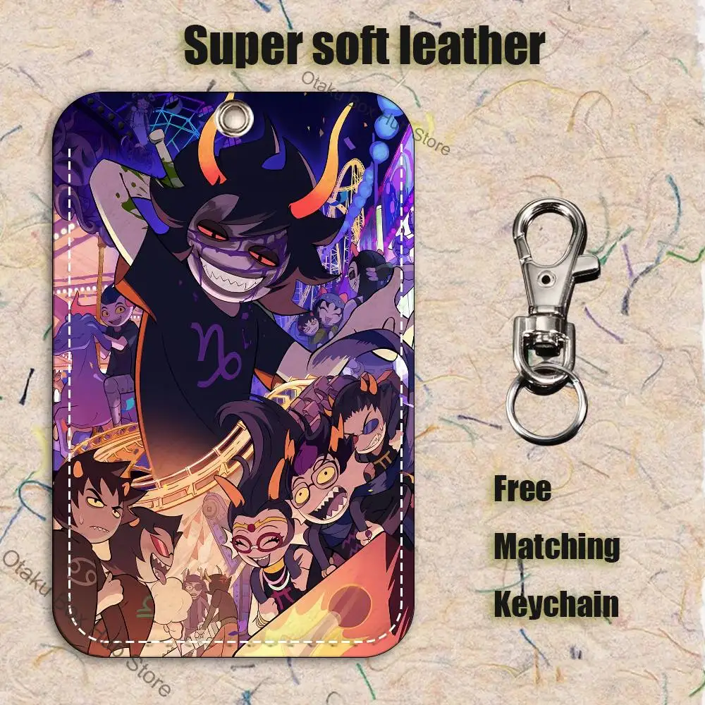 G-GamzeeS M-Makara Fanart Holder Keychain For Bank Business Work Card Holder Student Card Protective Case Bus Card
