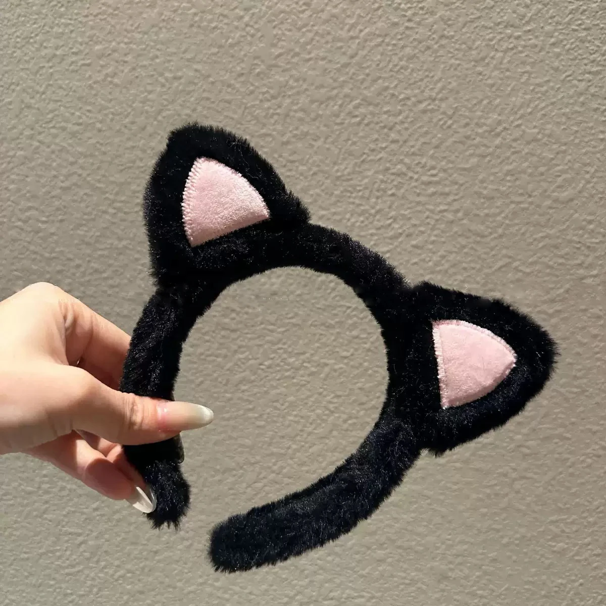 Punk-Werwolf-Cosplay-Stirnband, Halloween-Dämonenkopfbedeckung, Katzen-, Wolf- und Fuchskopf-Stirnband, niedliches Tier-Plüsch-Kopfbedeckung, Party-Kostüm-Requisiten – Detail 16
