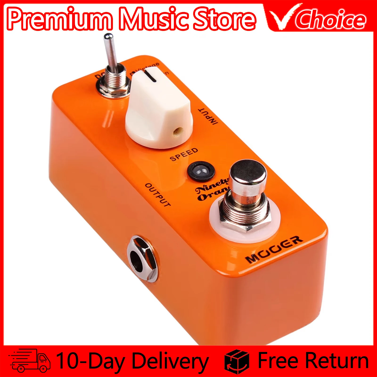 MOOER Electric Guitar Pedal Ninety Orange Micro Mini Analog Phaser Effects Electric Guitar Pedal True Bypass Effect Guitar Pedal
