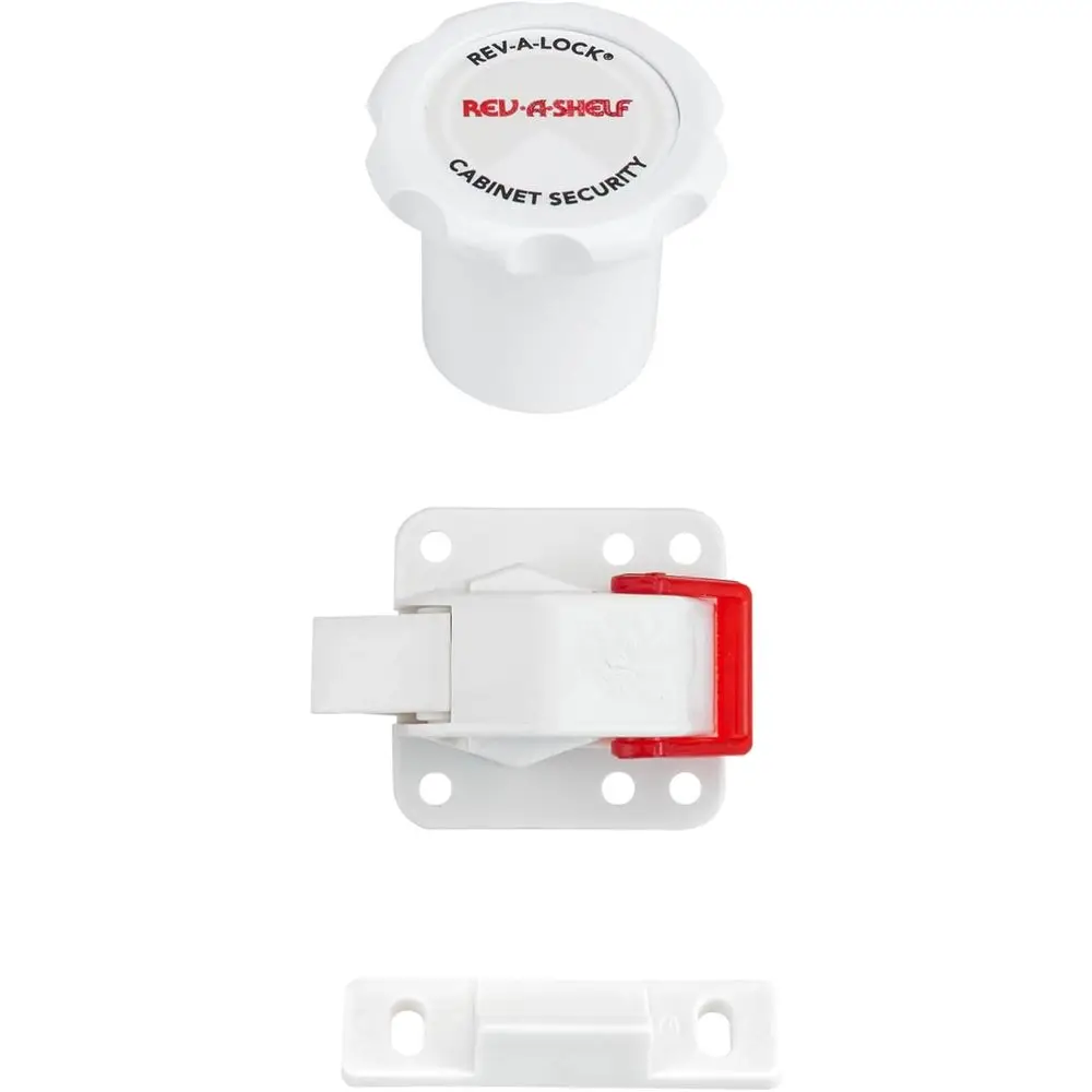 Rev-A-Lock Magnetic Child-Sae Cabinet Security System Set to Baby Proonet Ders and Do, 5 Locks and 2 Keys, RAL-101-1