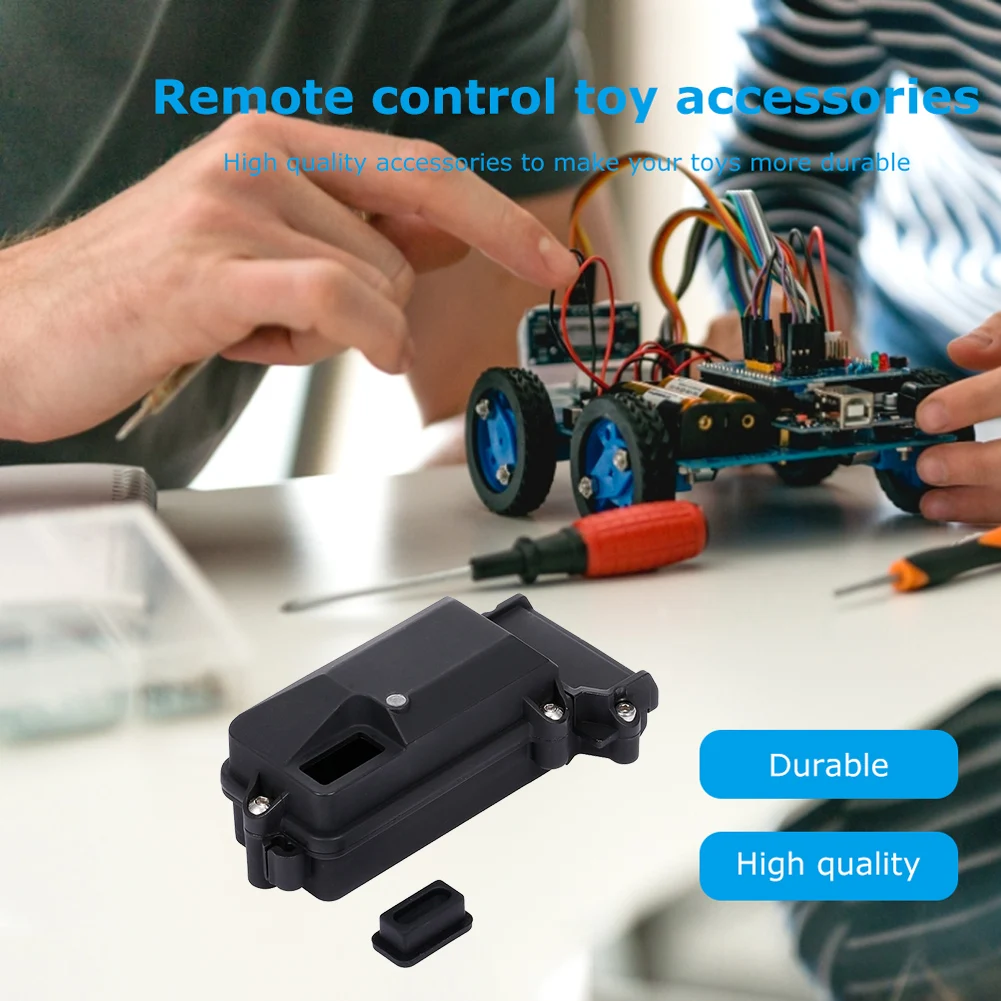 

Plastic Equipment Box Upgrades Parts Accessories RC Car Receiver Sealed Box 85x40x28mm for 1/10 RC Crawler Car