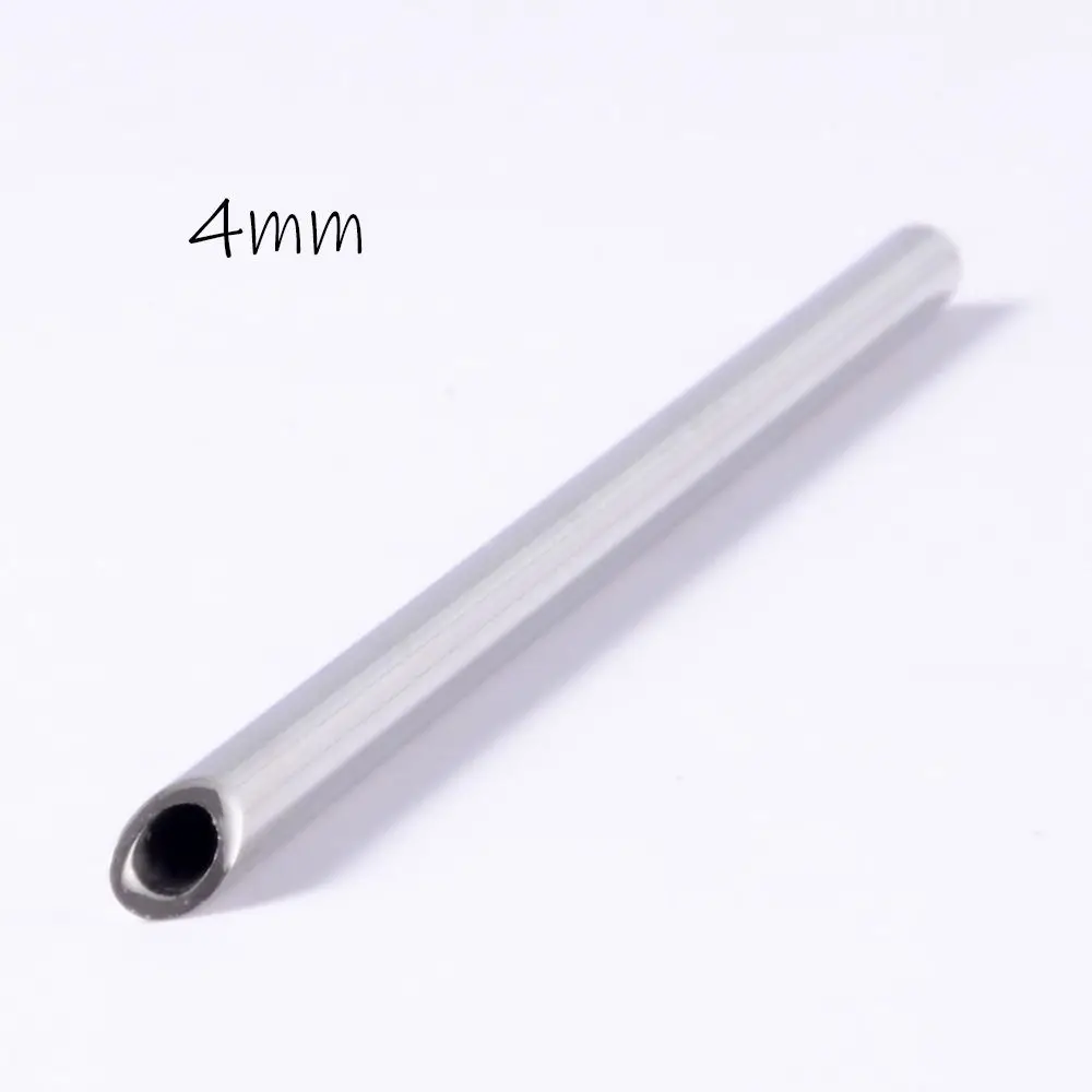 Round Tube Stainless Steel Lip Nail Puncture Tool Body Jewelry Piercing Receiver Nose Nail Piercing Tool Puncture Tool