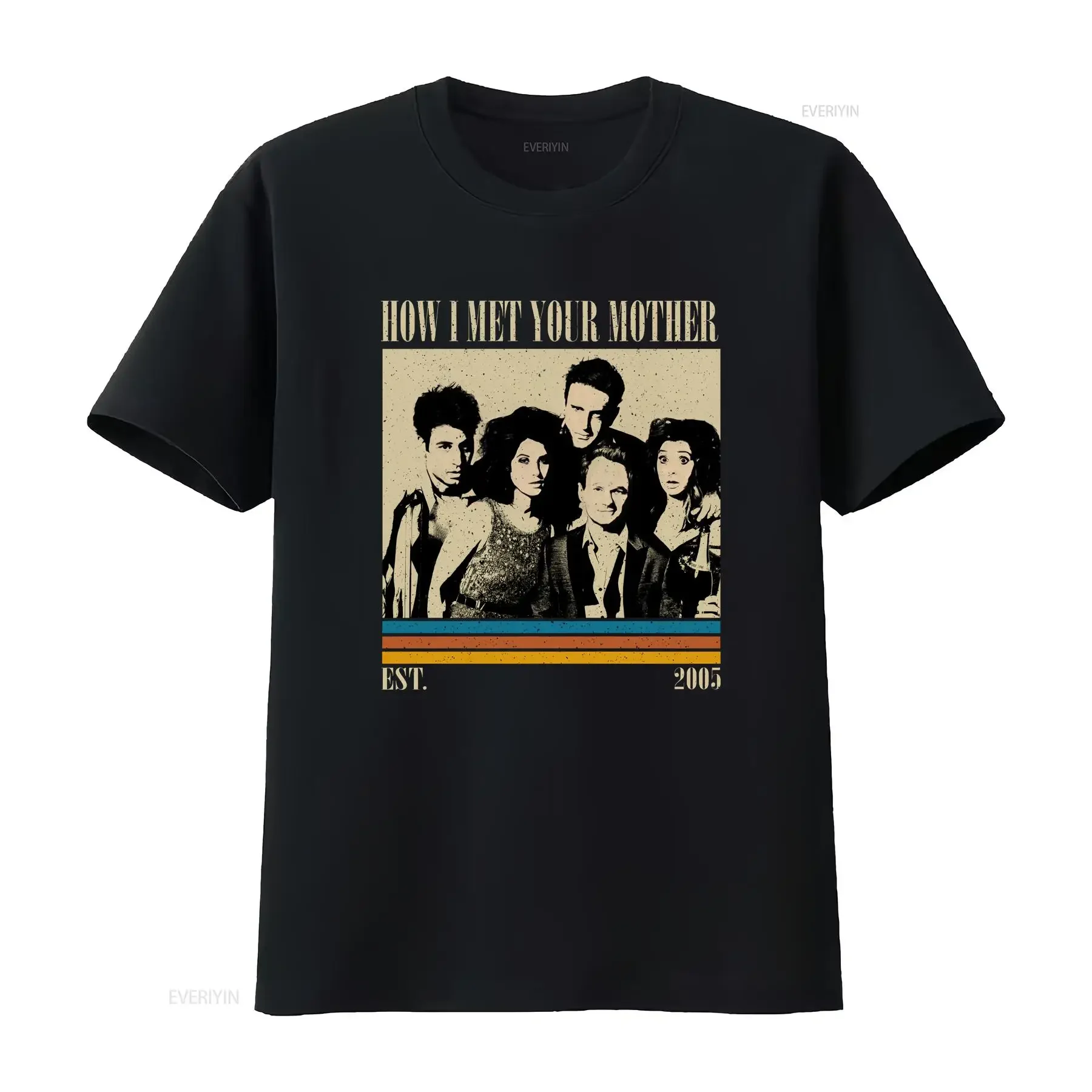 How I Met Your Mother T Shirt Tv Series Movie Vintage Retro Classic s for him vintage Washed Versatile Top For Everyday Wear