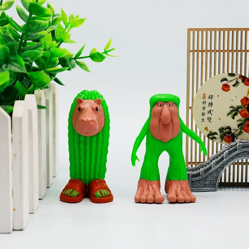 8PCS Tung Tung Tung Sahur Tralalero Tralala Italian Brainrot Anime Action Figure Set Ornaments Mini PVC Model Desktop Decor Gift