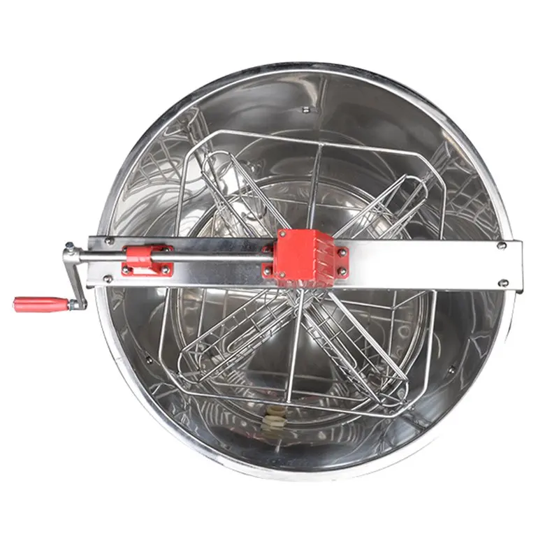 4 Frames Manual Self-Reversal Honey Extractor Food Grade Honeycomb Beekeeping Professional Extraction Hive Centrifuge Equipment