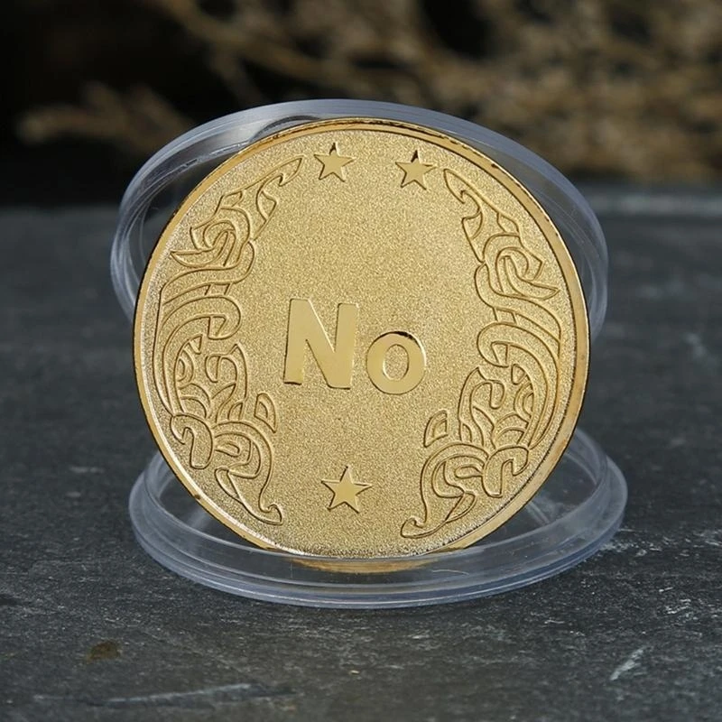 YES or NO Coin Props Coin Good Lucky Wishing Lucky Coin Tossing Coin Decision - Image 2