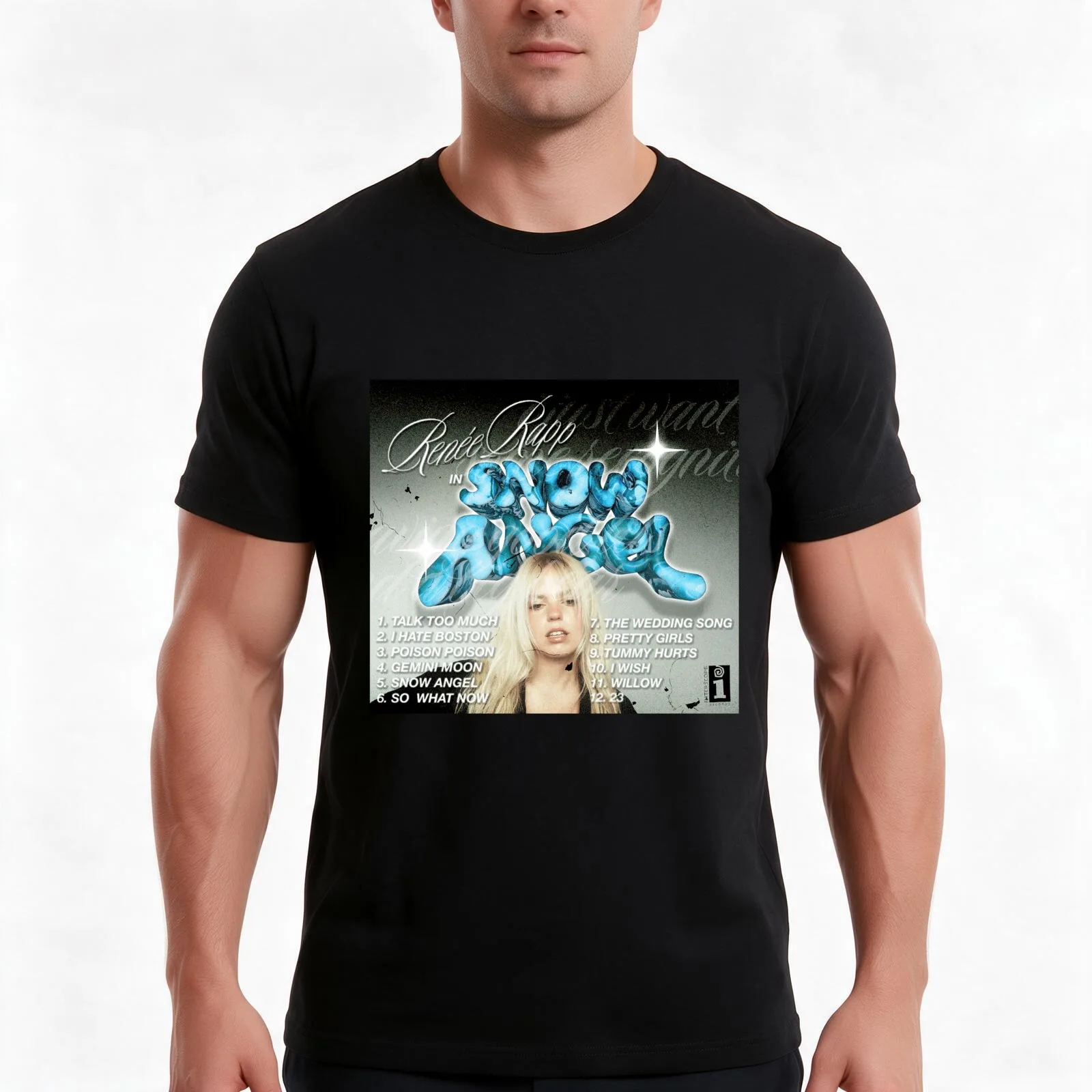 Diseno-de-Snow-Angel-de-Rene-Rapp T-Shirt Summer Casual Cotton Tee Oversized Streetwear Tops Vintage Graphic Print
