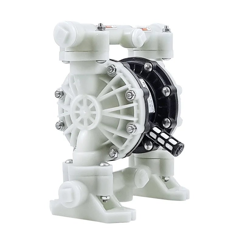 izable 2-Inch Plastic Self-Priming Double-Diaphragm Pneumatic Oil Pump with Temperature Control Food Marine PP OEM Support
