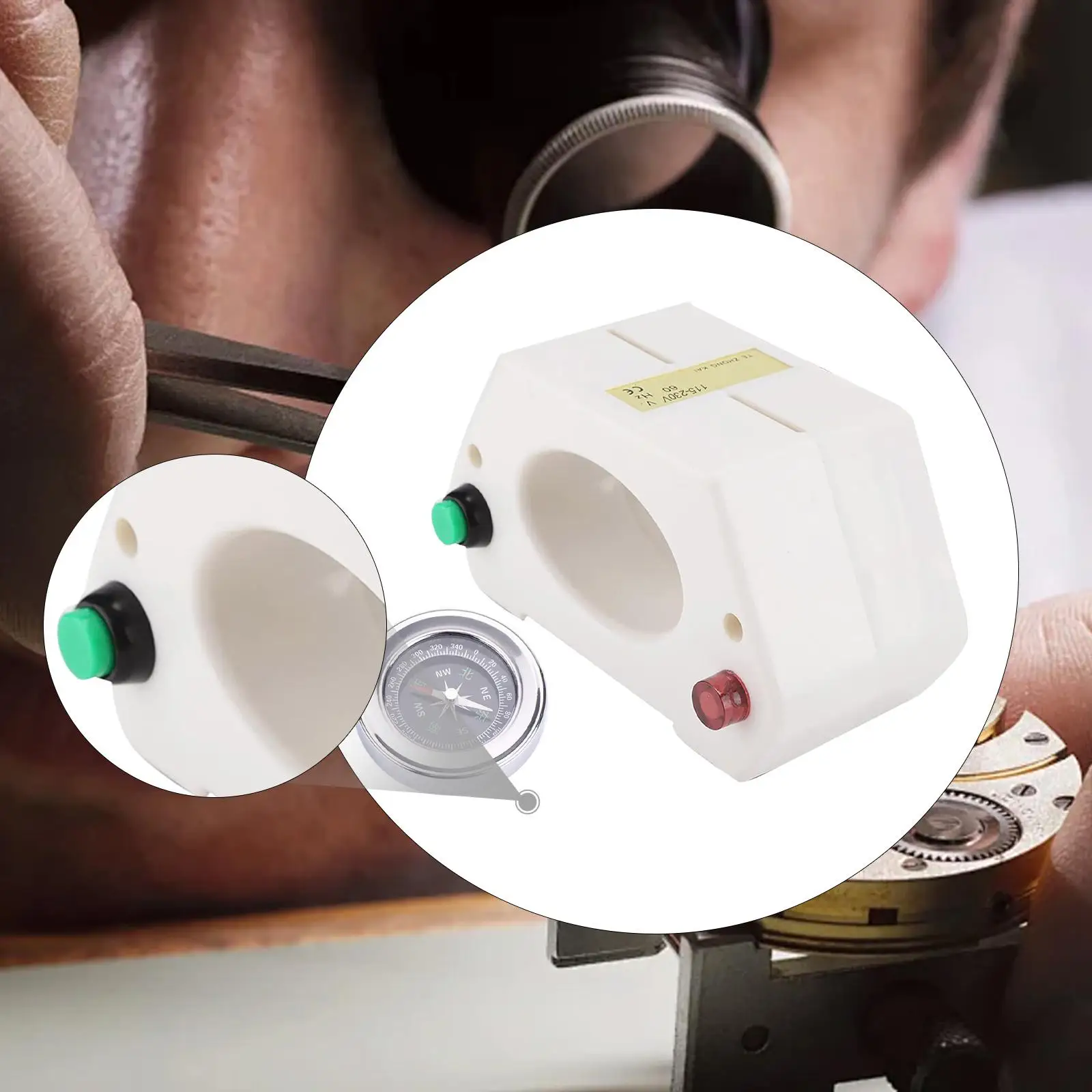 

Watch Demagnetizer Functional Repairing Accessories Compact Professional Store Demagnetization Tools Wristwatch Repair Tools