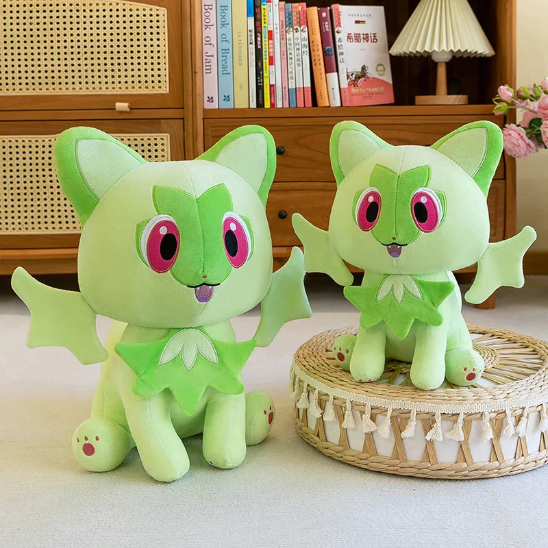 MINISO Pokemon 35/45cm Sprigatito plush green new leaf cat plush toy game Pokemon peripheral doll Cute birthday gift