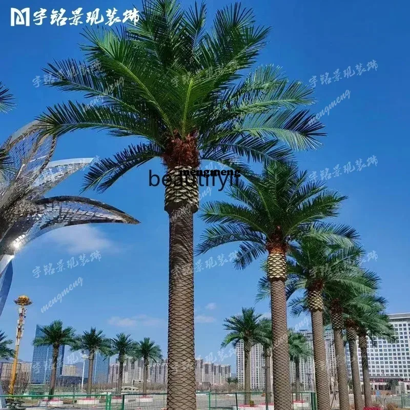 Simulated coconut tree Large artificial landscape Palm tree Outdoor tropical decoration Seaweed treeX
